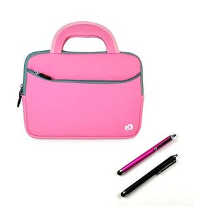 Pink Sleeve Carrying Case Cover Apple iPad3 iPad 3rd Generation w 2x 