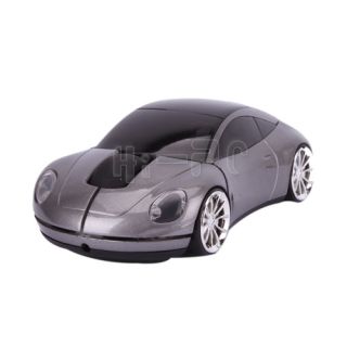 4G Car Wireless Optical Mouse Gray + Mini Receiver for PC Computer 
