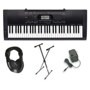 Casio Complete Pack Piano Electronic Keyboard w/ AC Plug & Stand Fast 