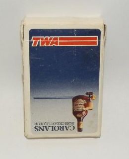Vintage TWA Carolans Irish Cream Liqueur Playing Cards Advertising 