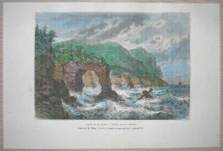 1881 Reclus Print Bay of Castries Russian Far East