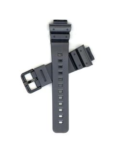 70642266 genuine casio watchband casio black resin w black buckle 18mm 