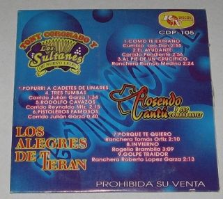 Los Alegres de Teran Rosendo Cantu Donneños Promo CD