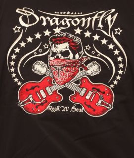 Dragonfly Clothing El Skull Jacket Dead Rocker Guitars Embroidery 