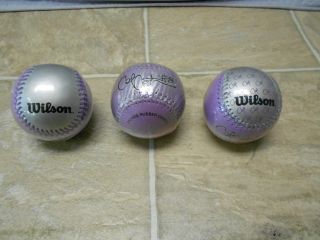 Wilson Cat Osterman Signature Series (3) Teeball Set, Purple