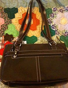 New Aurielle by Carryland Brown Satchel Handbag MSRP $90 00 Free 