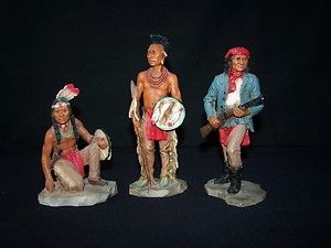 CASTAGNA FIGURES ITALY FROM THE WILD WEST INDIAN SERIES 3 INDIAN 