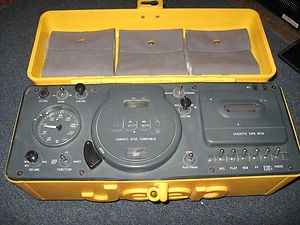 Jeep Yellow Portable Boombox Am FM CD Cassette Player