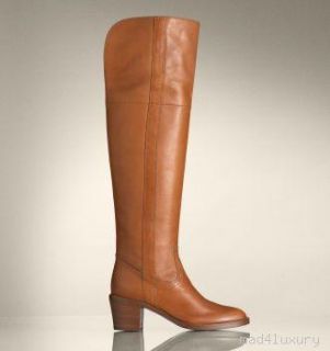 Authentic Ralph Lauren Carmita Tall OTK Knee Leather Brown Boots 7 5 $ 