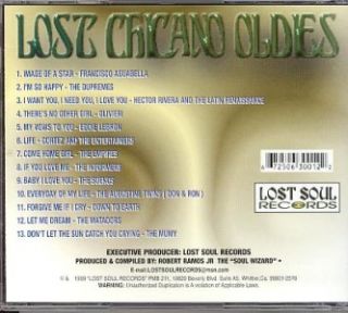 lost chicano oldies cd volume 1 new sealed 13 tracks