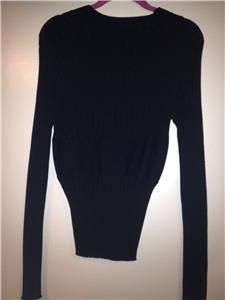 Offering a CAbi Carol Anderson black pullover sweater in size large 