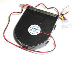 Adaptec CPU case cooling fan ACC 9100 CF 12825 DC 12V 0 14A 2 wire w 