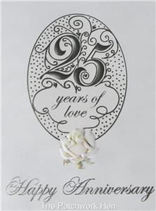 carol wilson fine arts 25th wedding anniversary card beautiful roses 