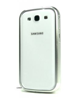 Chrome Glossy Metal Bumper Case Cover for Samsung Galaxy SIII S3 i9300 