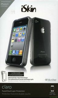 iSkin Claro Case for iPhone 4 4S Ultimate Crystal Clear Protection 