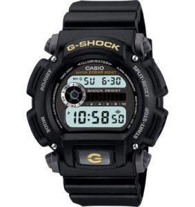 Casio G Shock 200 Meter Watch, Black Resin Strap, Low Ship, DW9052 1B