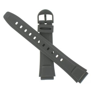 Genuine Factory Casio 20 5 16mm Black Resin Replacement Watch Band 