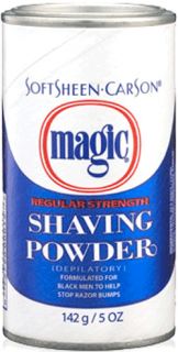 SoftSheen Carson Magic Blue Regular Strength Shaving Powder Formulated 