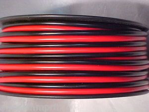 12ft CB Ham Amplifier Car Stereo 8 Gauge AWG Power Cord Cable Wire Red 