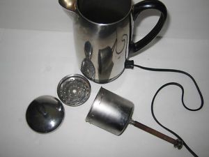 Farberware Percolator Coffee Pot Maker Superfast Mid Century Modern 