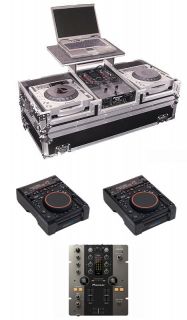  CMP800 CD//Dual USB DJ Player (Pair) + Pioneer DJM 250 DJ Mixer 