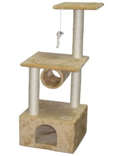Features of GoPetClub Cat Furniture Tree Condo House Scratcher Post 