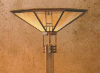 Casablanca Mission Torchiere/Floor Lamp Weathered Copper 9702 32