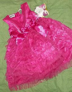 Girls BLUEBERI BOULEVARD dress NWT NEW fuschia size 12 months Holiday 