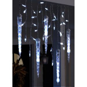   Shooting Star Icicle Light String with 87 LED Lights 9 5 Long