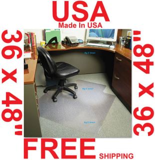   Office AnchorBar ProSeries Chair Mat w/Lip 36x48 Carpet Clear Vinyl