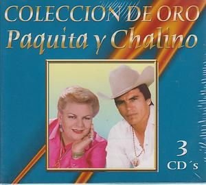 Paquita Y Chalino Sanchez CD NEW Coleccion De Oro 3 Disc 37 Exitos 