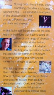 Chalk and Cheese Will Studd RARE 1999 Vintage Book Cheesemaking 