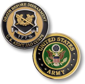 Army Jag Corps Judge Advocate Logo Challenge Coin