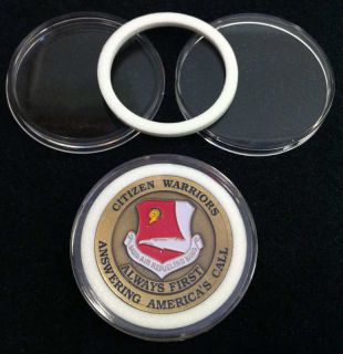 20 white ring air tite holders for 1 9 16 diameter challenge coins