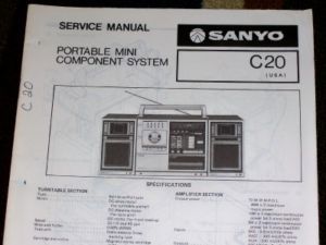 Sanyo C20 Radio Cassette Recorder Service Parts Manual