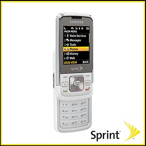 New Samsung SPH M330 White Sprint Cellular Phone 635753478877