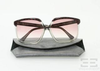 Celine Maroon Clear Ombre Oversized Sunglasses C 82 27