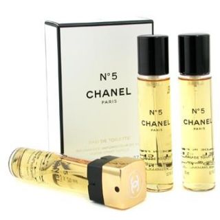 Chanel No 5 EDT Purse Spray Refills 3x20ml Perfume Fragrance