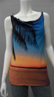 Aaron Chang Junior s Top Cover Up Blue Yellow Orange Black Multi Color 