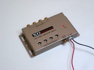 XO Vision AMP7X 4 channel Video Distribution Amplifier 12VDC Auto 