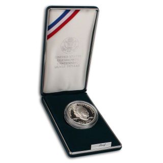 1990 P US Eisenhower Centennial Commemorative Proof Silver Dollar 
