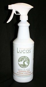 Lucas Tanning Bed Cleaner 1 qt ready to use with sprayer Lucite Lexan 