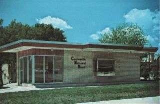 Motor Bank Branch Centerville IA Postcard