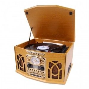 Studebaker Nostalgic Record Player CD Recorder Cassette Radio Wooden 