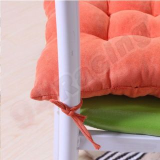   Handmade Square Soft Dining Chair Seat Pad Filled Ties Cushion