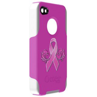Apple iPhone 4 Otterbox Commuter Case Breast Cancer Awareness Limited 