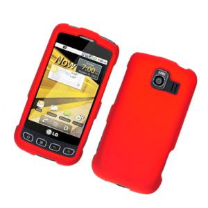 LG Optimus V Cell Phone Faceplates Cover Case Red 3