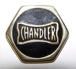 Chandler Hubcap Nameplate Late 1910S