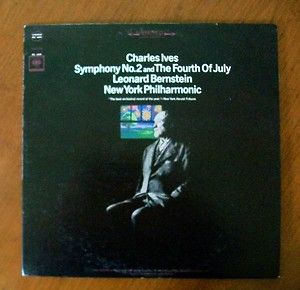 Charles Ives Symphony 2 4th July Leonard Bernstein LP