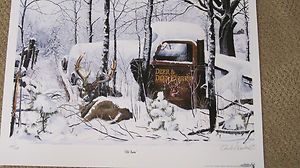 OLD TIMERS by Artist Charles Denault Whitetail Deer Deer Hunting Print
